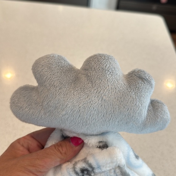 HB Hudson Gray Storm Cloud Baby Security Blanket Lovey 13" Plush Clouds Rainbows - Picture 7 of 7